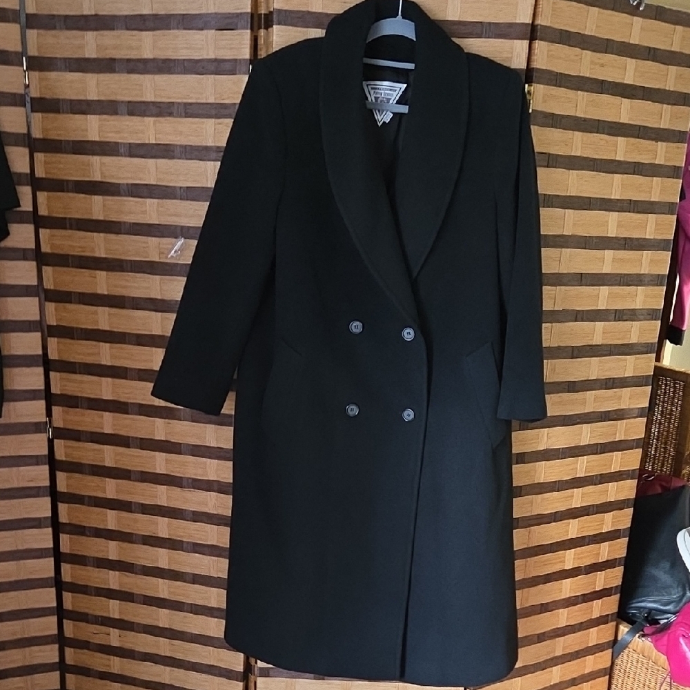 Marvin Richards Bruahed Wool Long Coat